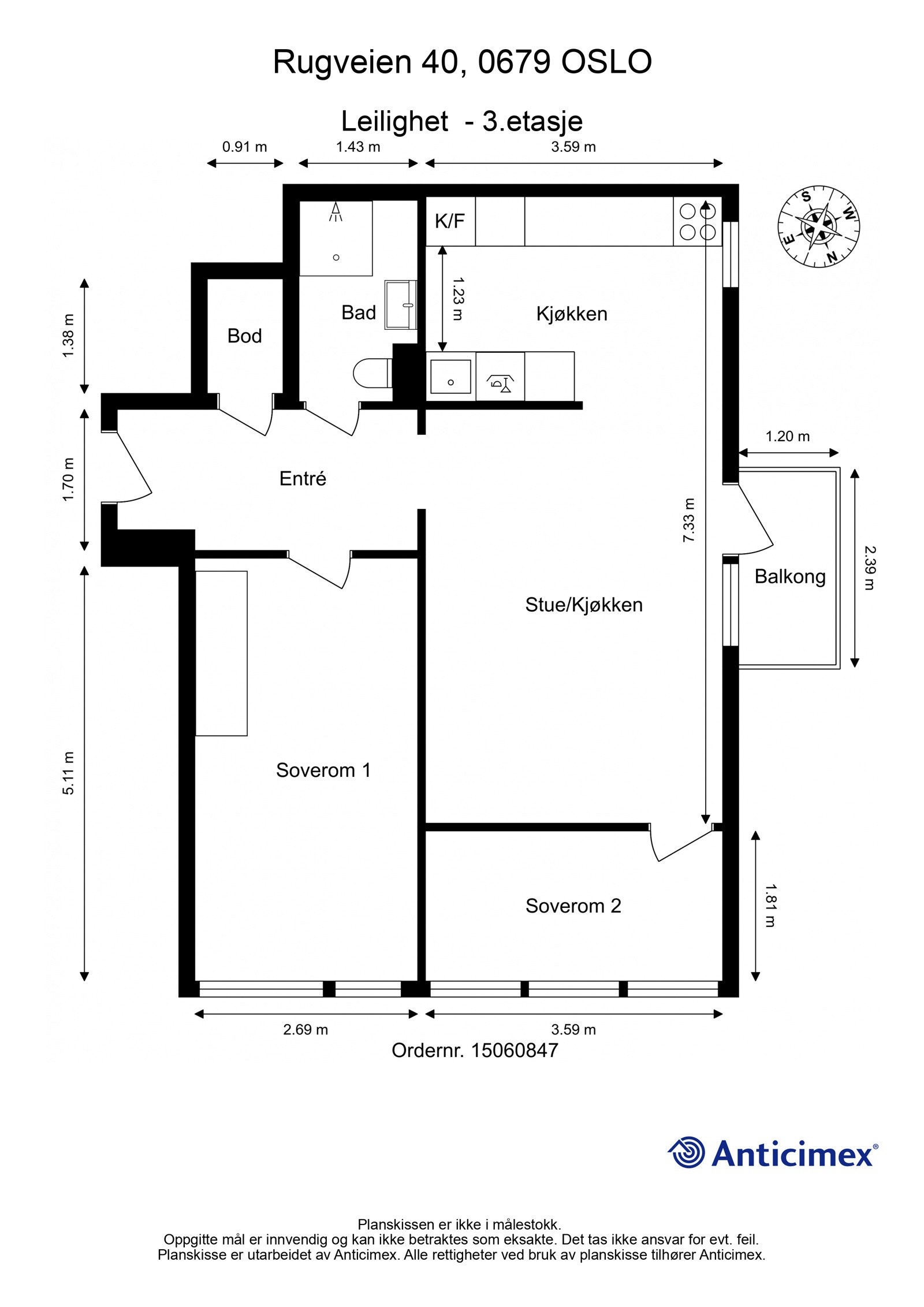 plantegning Galleribilde