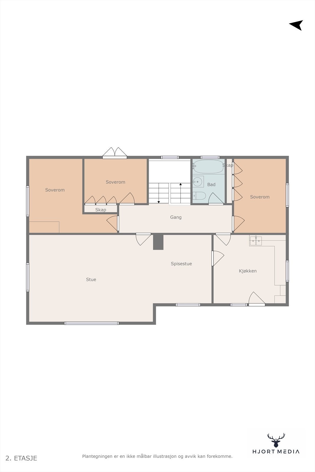 Plantegning Galleribilde