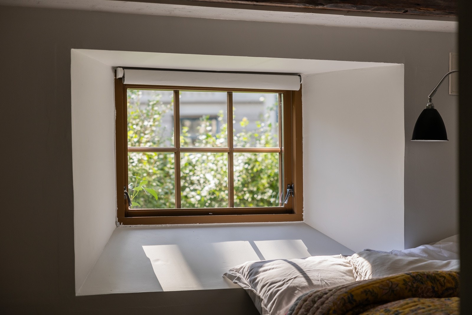 Fine lysforholdene fra vinduene Galleribilde