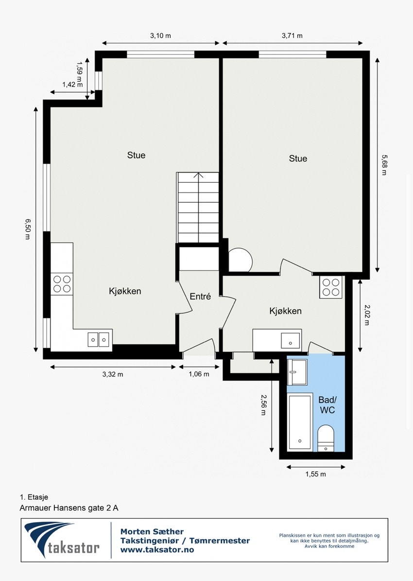 Planskisse 1.etasje Galleribilde