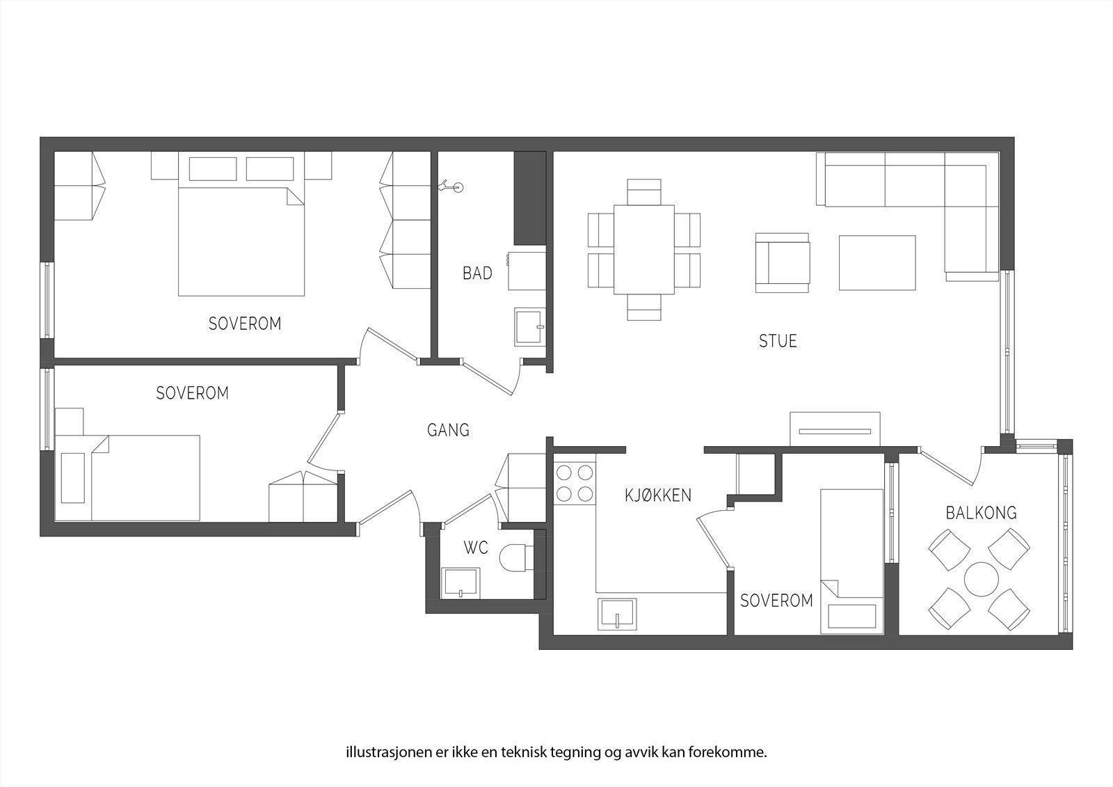 Planskisse. Galleribilde