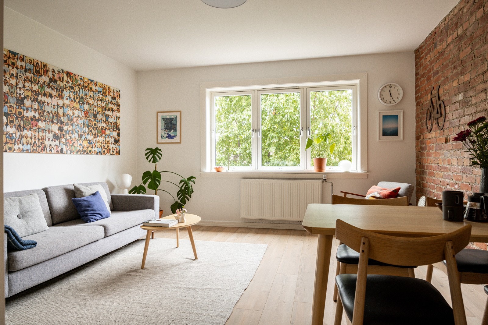 Leiligheten er 46kvm. og gjennomgående med lysinnslipp på to sider. Galleribilde