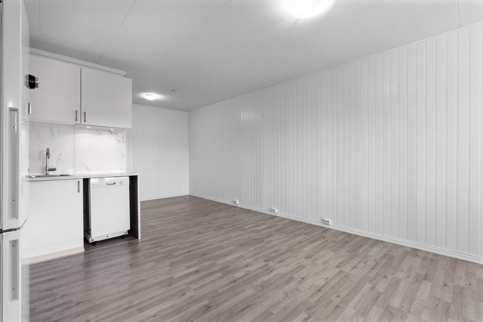 Det er muligheter for å sette opp lettvegg for en praktisk sovealkove om ønskelig. Flere av leiligheten har denne løsningen. Galleribilde