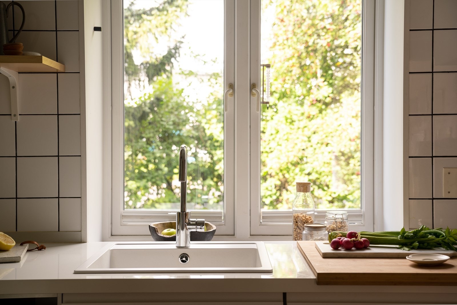 Her kan du nyte utsikten mens du lager mat. Galleribilde