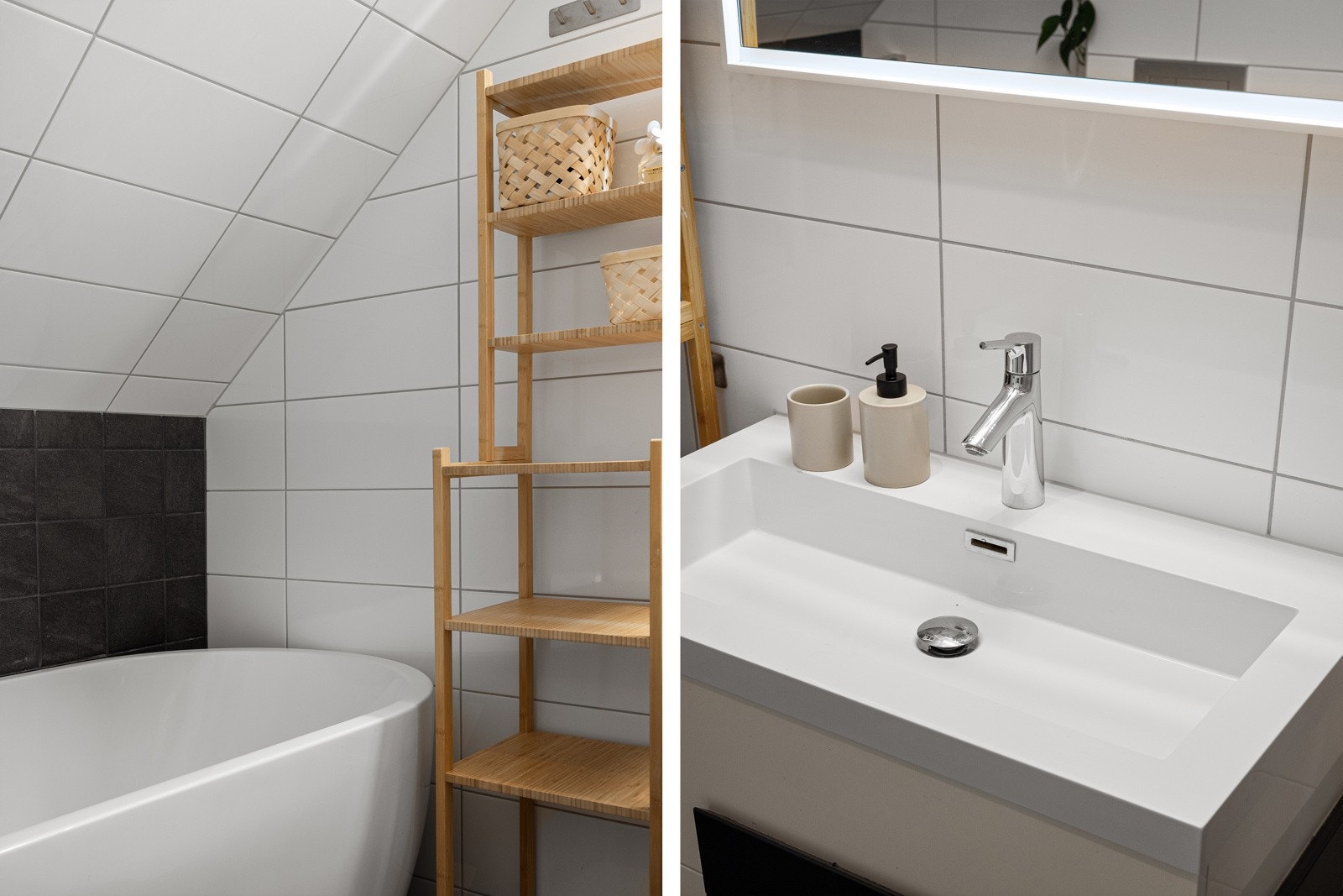 Her får du både badekar og dusj. Galleribilde