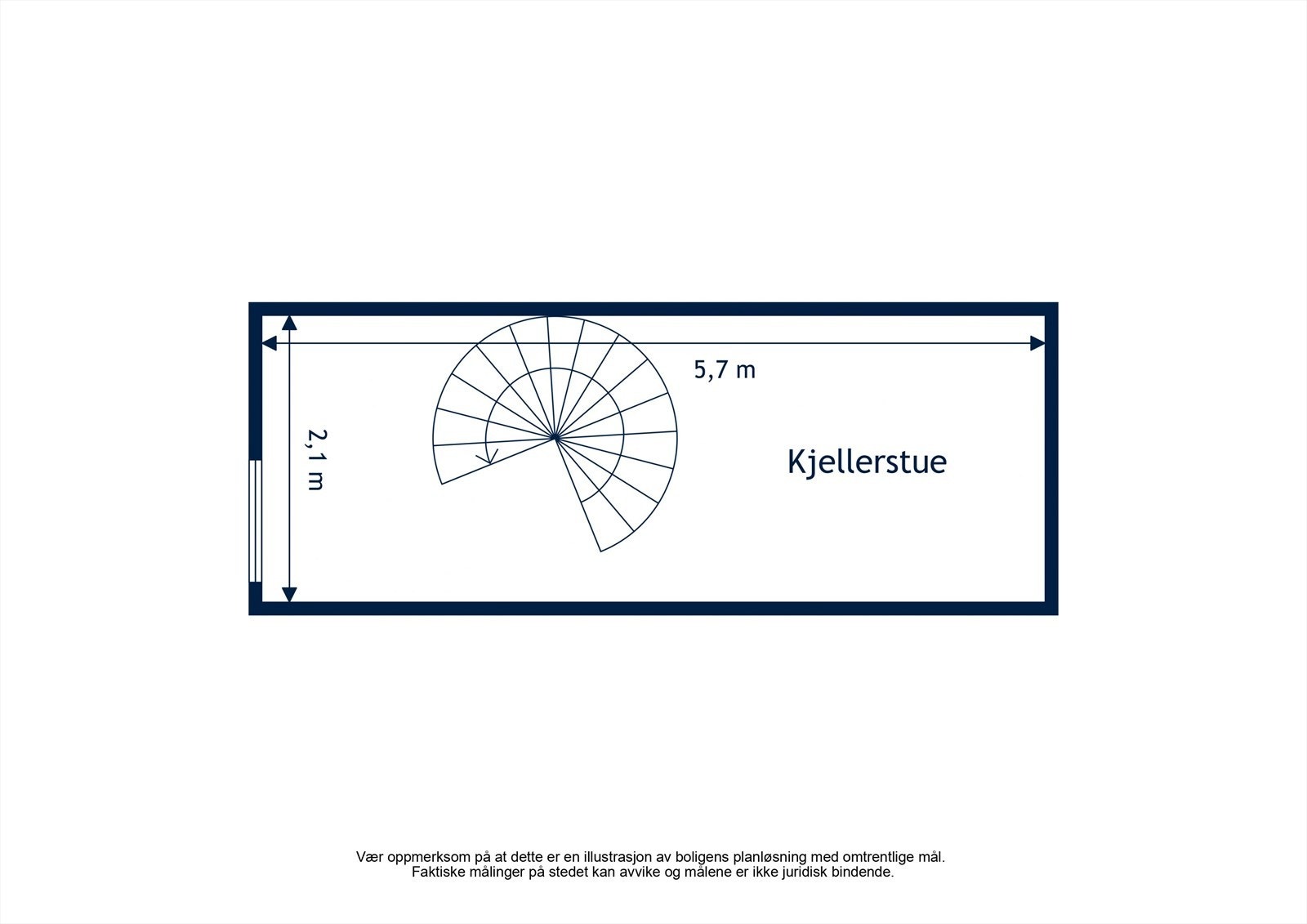 Plantegning | Første kjeller | Wessels gate 2C Galleribilde