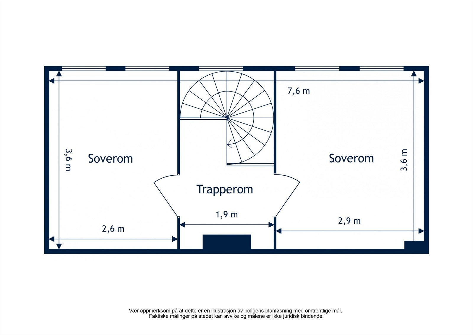 Plantegning | Toppetasje | Wessels gate 2C Galleribilde
