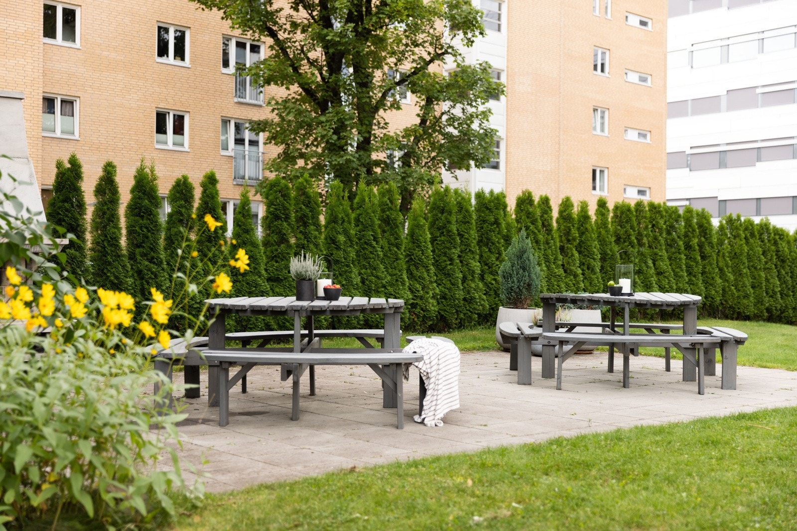 Her kan man nyte nydelige sommerdager sammen med gode naboer eller venner. Galleribilde