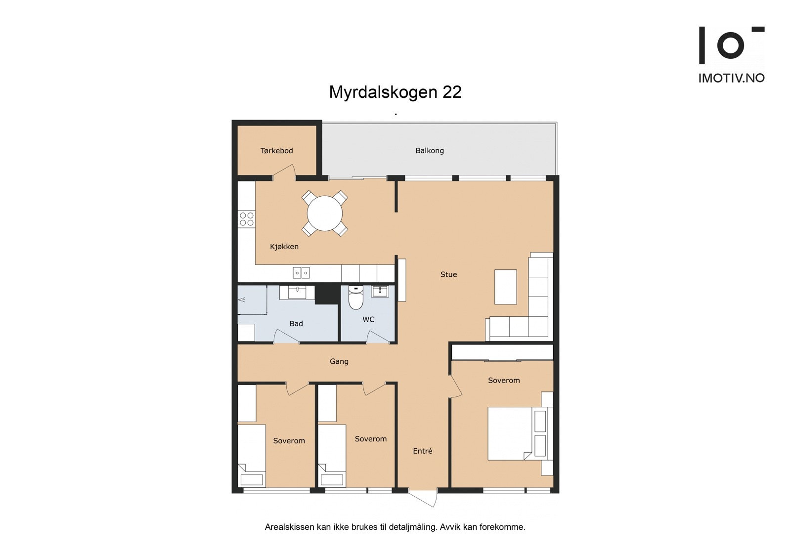 Plantegning. Boligen har svært god planløsning. Galleribilde