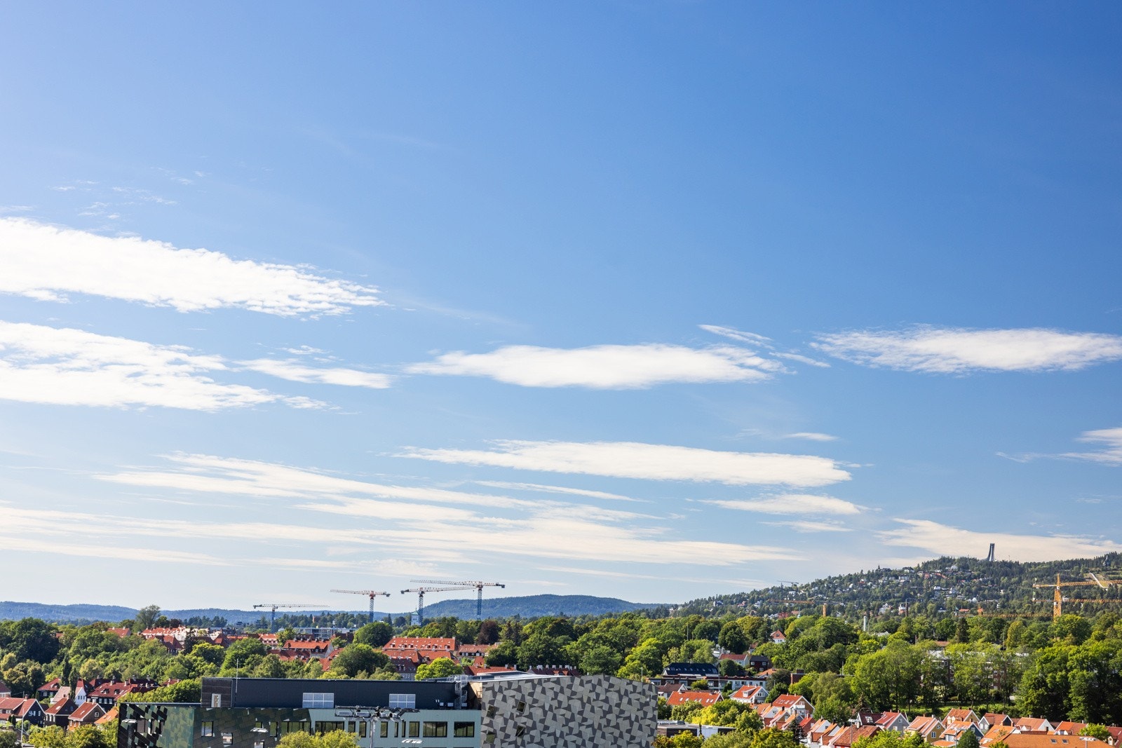 Utsikt fra balkongen Galleribilde
