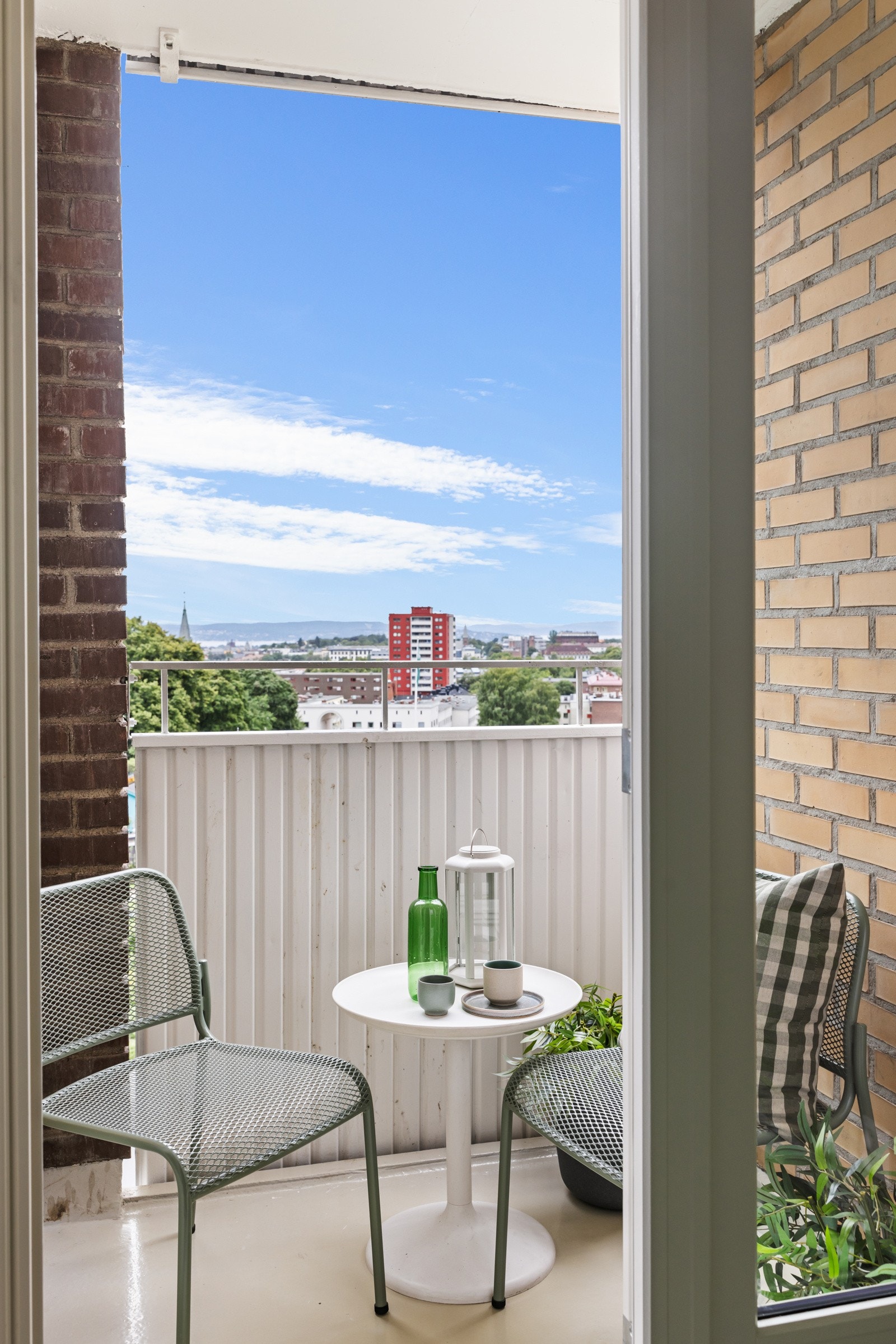 Balkongen er helt uten innsyn. Galleribilde