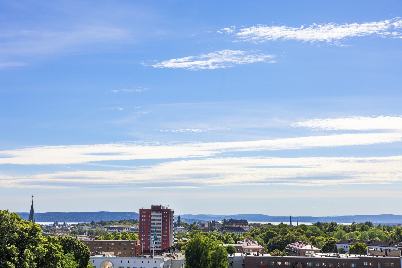 Utsikt fra balkongen Galleribilde