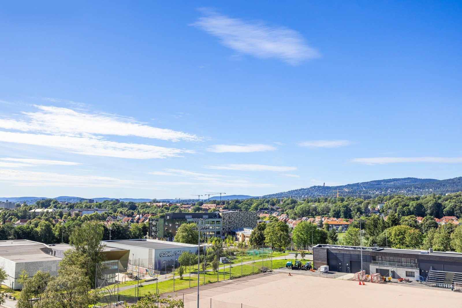 Utsikt fra balkongen Galleribilde
