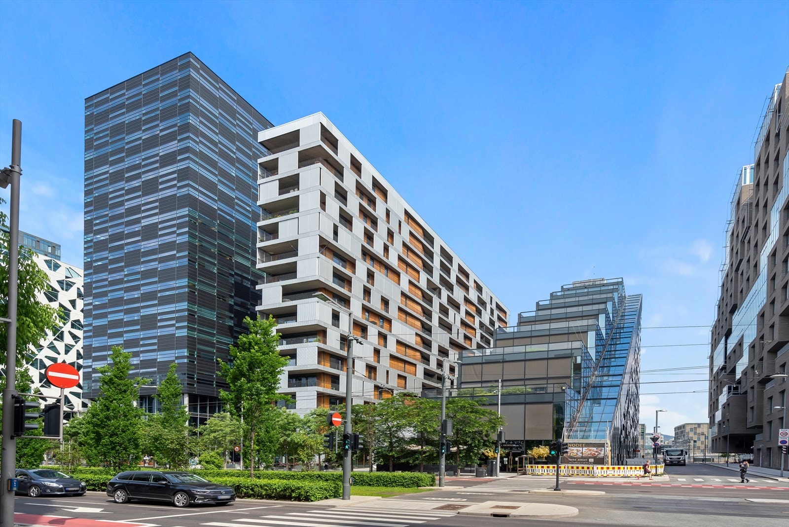 Dronning Eufemias gate er grønt og frodig på sommerhalvåret. Galleribilde