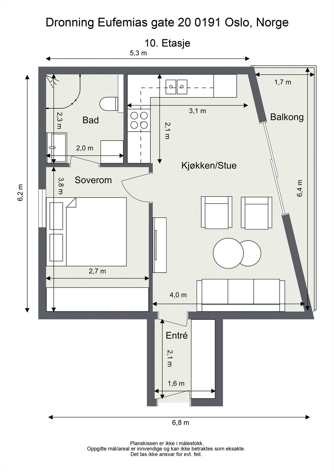 Leiligheten disponerer i tillegg to kjellerboder på hhv. 3 kvm og 5 kvm.
Beboere også enkel tilgang til to låste felles romslige sykkelparkeringsrom i kjeller. Galleribilde