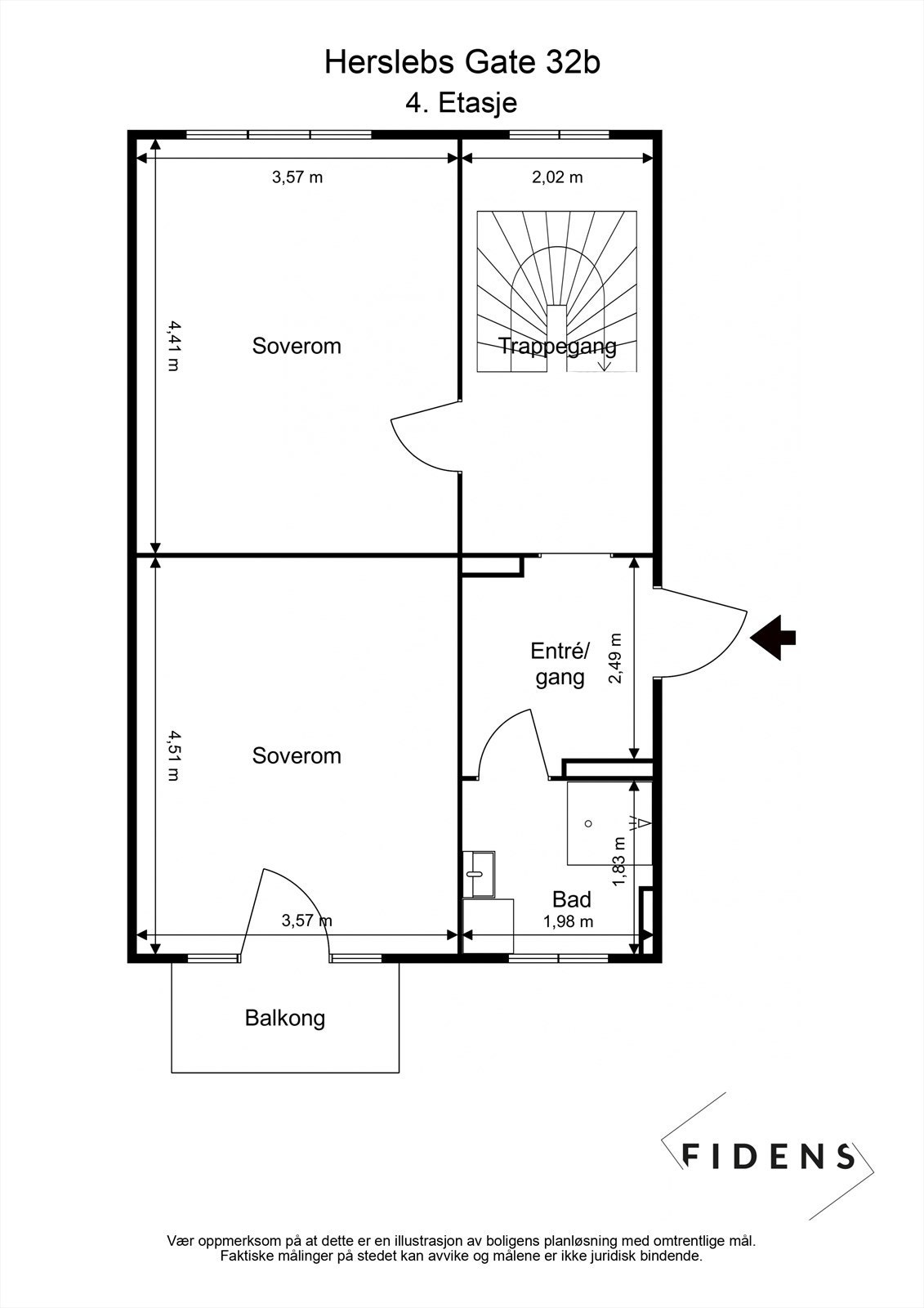 Plantegning 4. etasje. Galleribilde