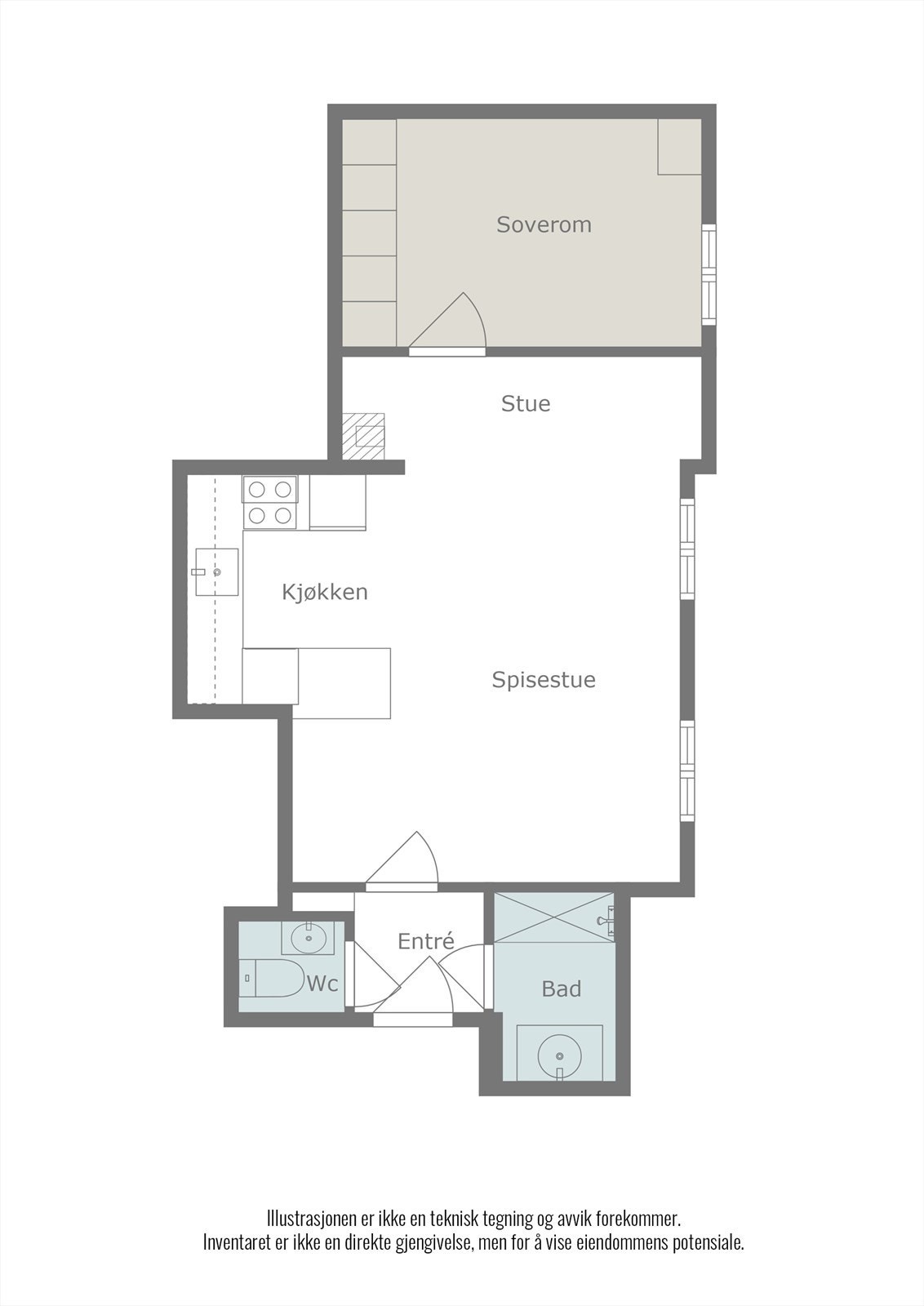 Plantegning Galleribilde