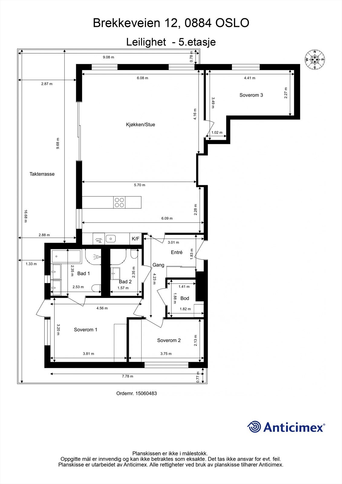 Planskisse Galleribilde