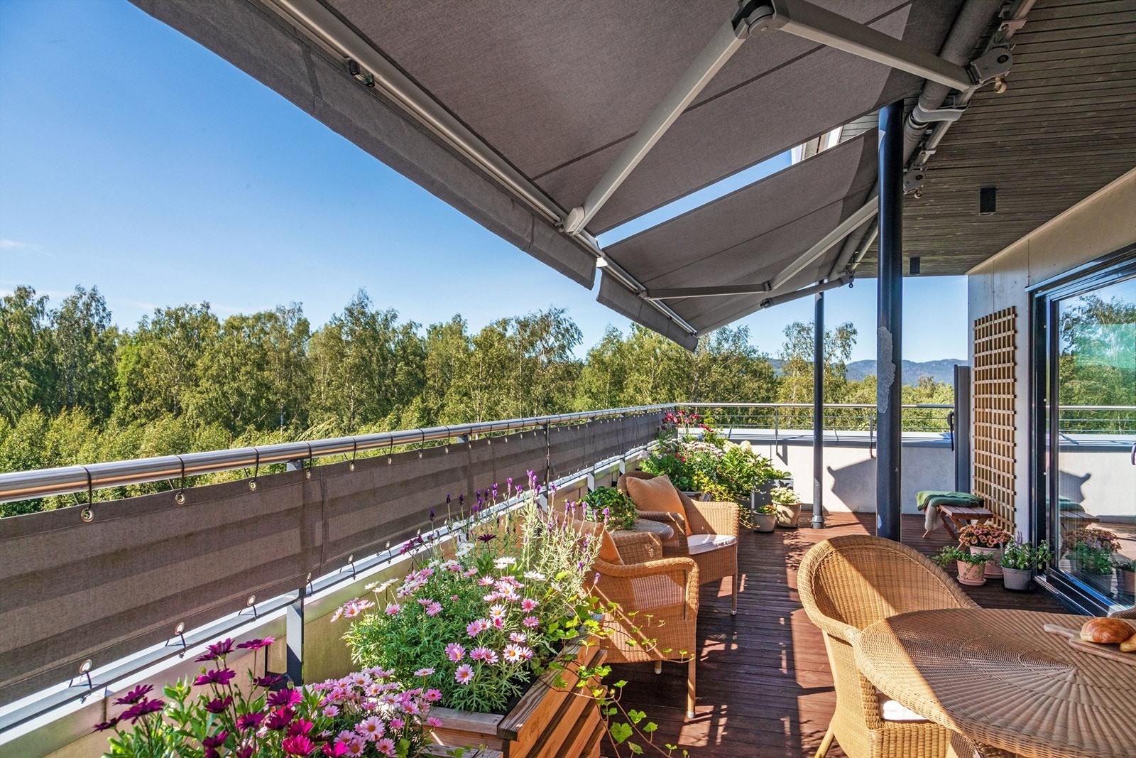 Dobbel EL-markise med bevegelsessensor fra 2012 Galleribilde