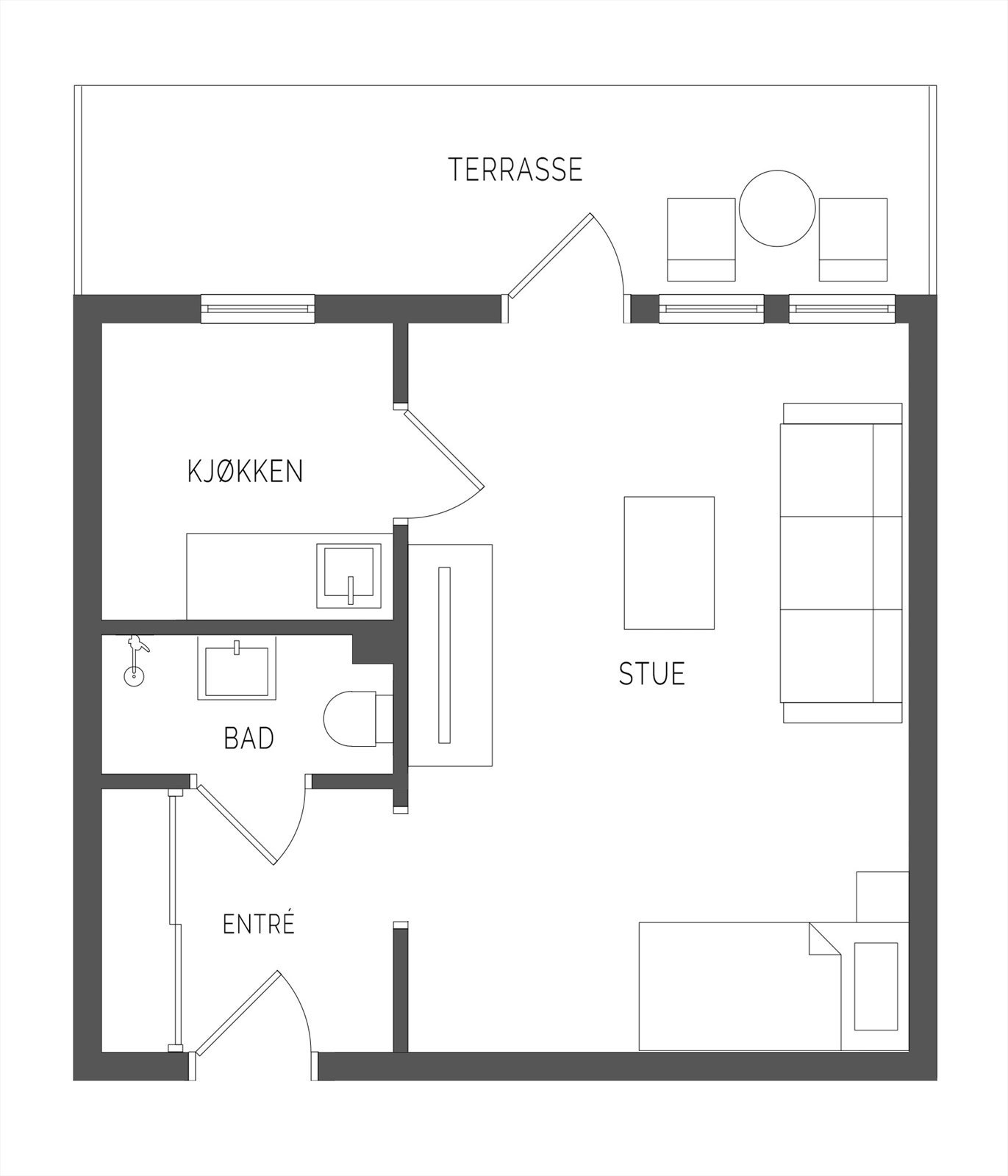Plantegning - ikke målsatt Galleribilde