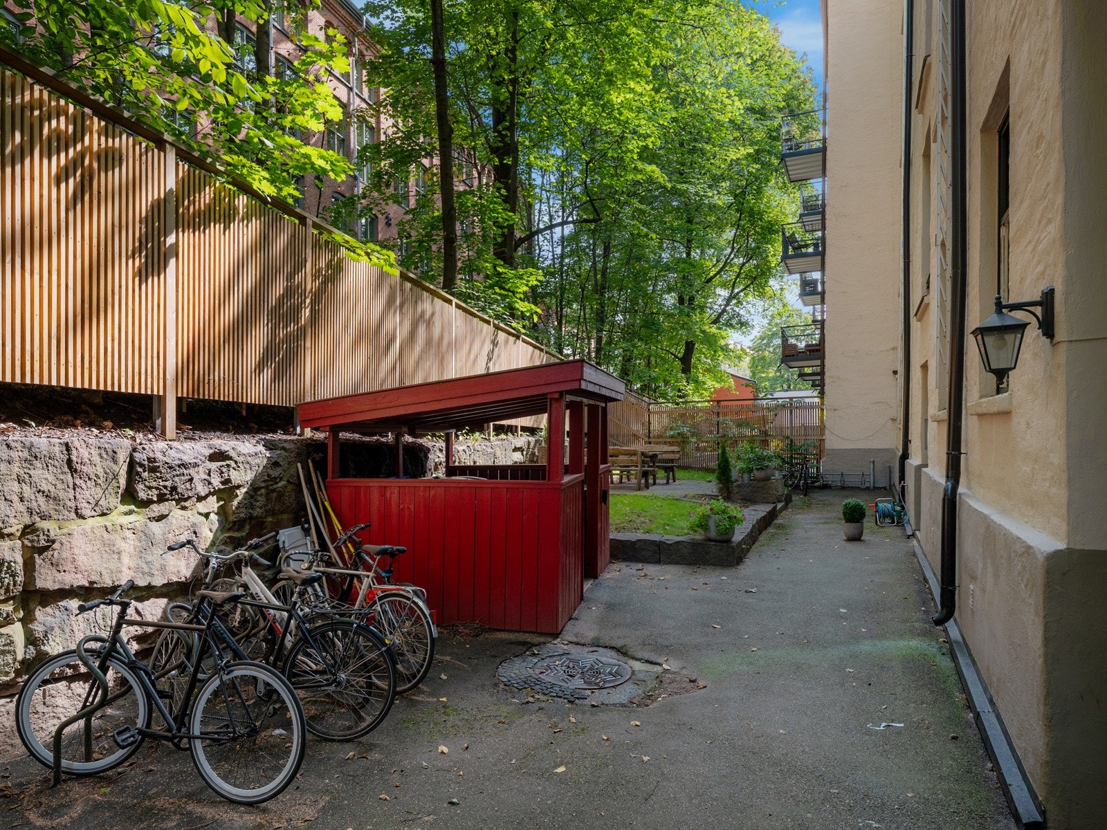 Her er det også sykkelparkering. Galleribilde