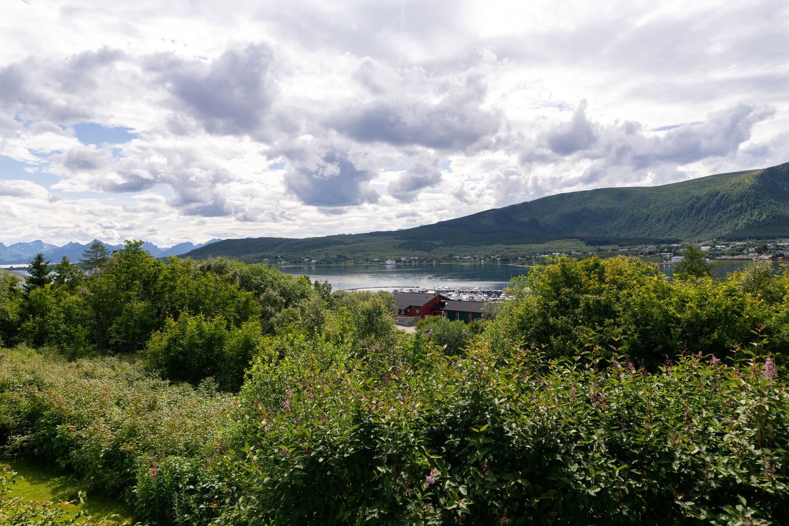 Fra boligen er det fri og god utsikt mot sjø, fjell og natur. Galleribilde