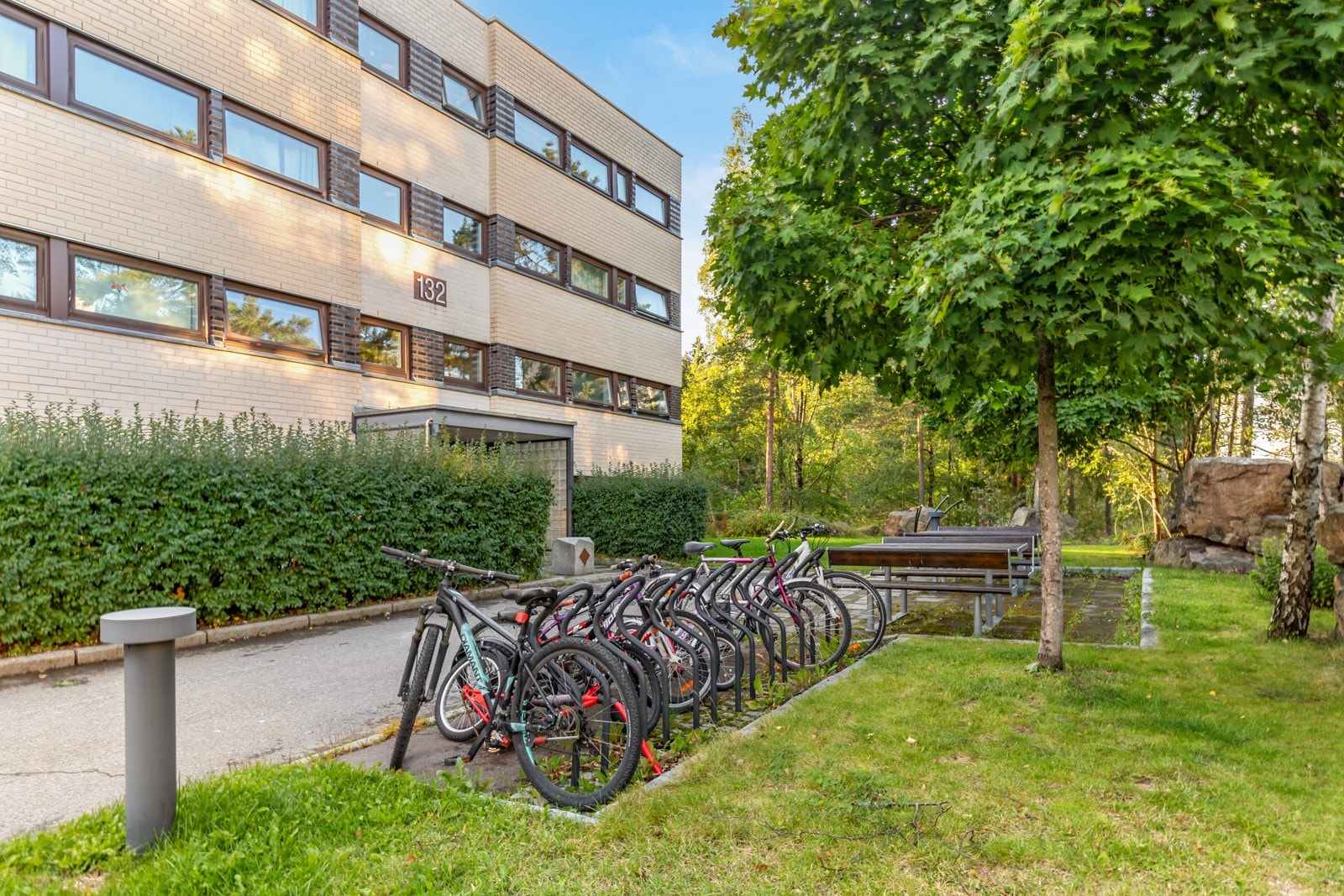 Sykkelparkering. Galleribilde