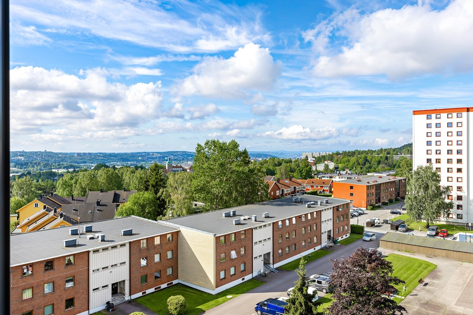 Utsikt fra balkong Galleribilde