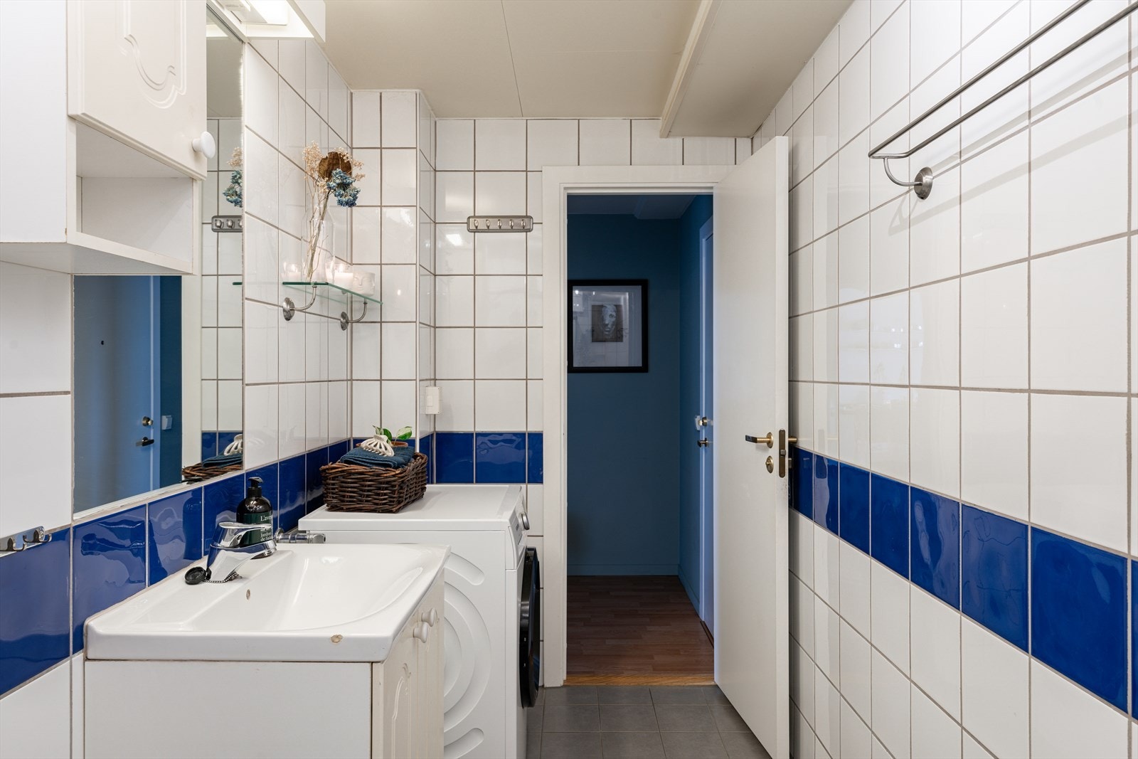 Her har du alt du trenger, inkludert opplegg for vaskemaskin. Galleribilde