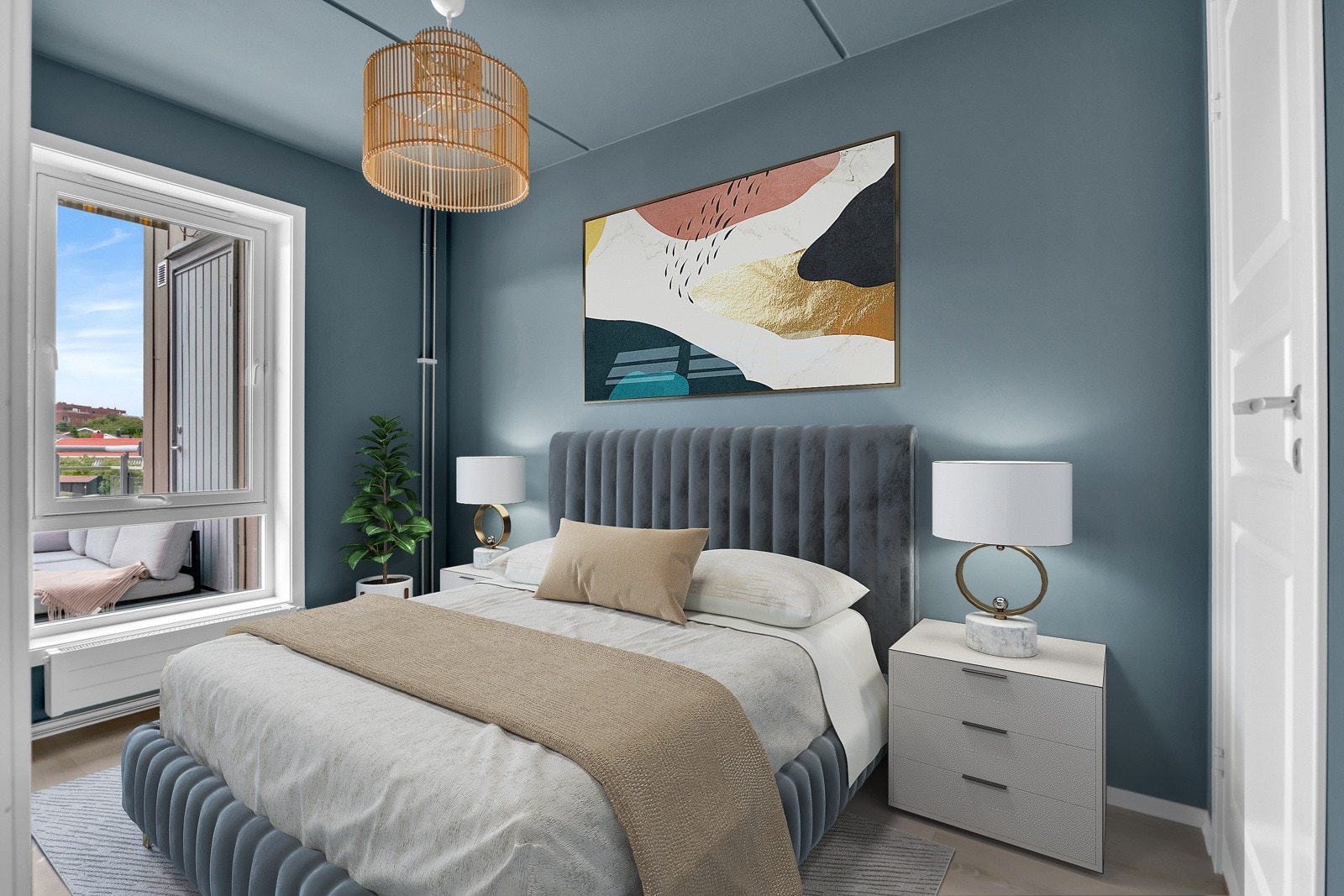 Illustrasjon soverom 1 Galleribilde