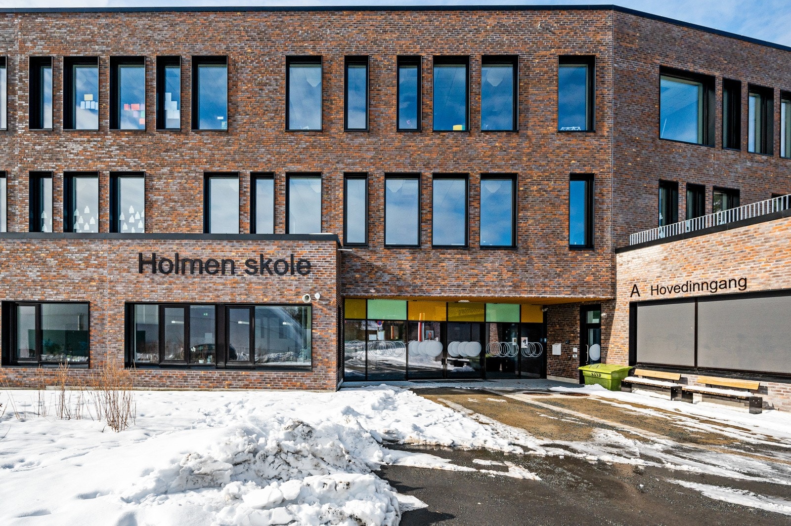 Gangavstand til Holmen skole. Galleribilde