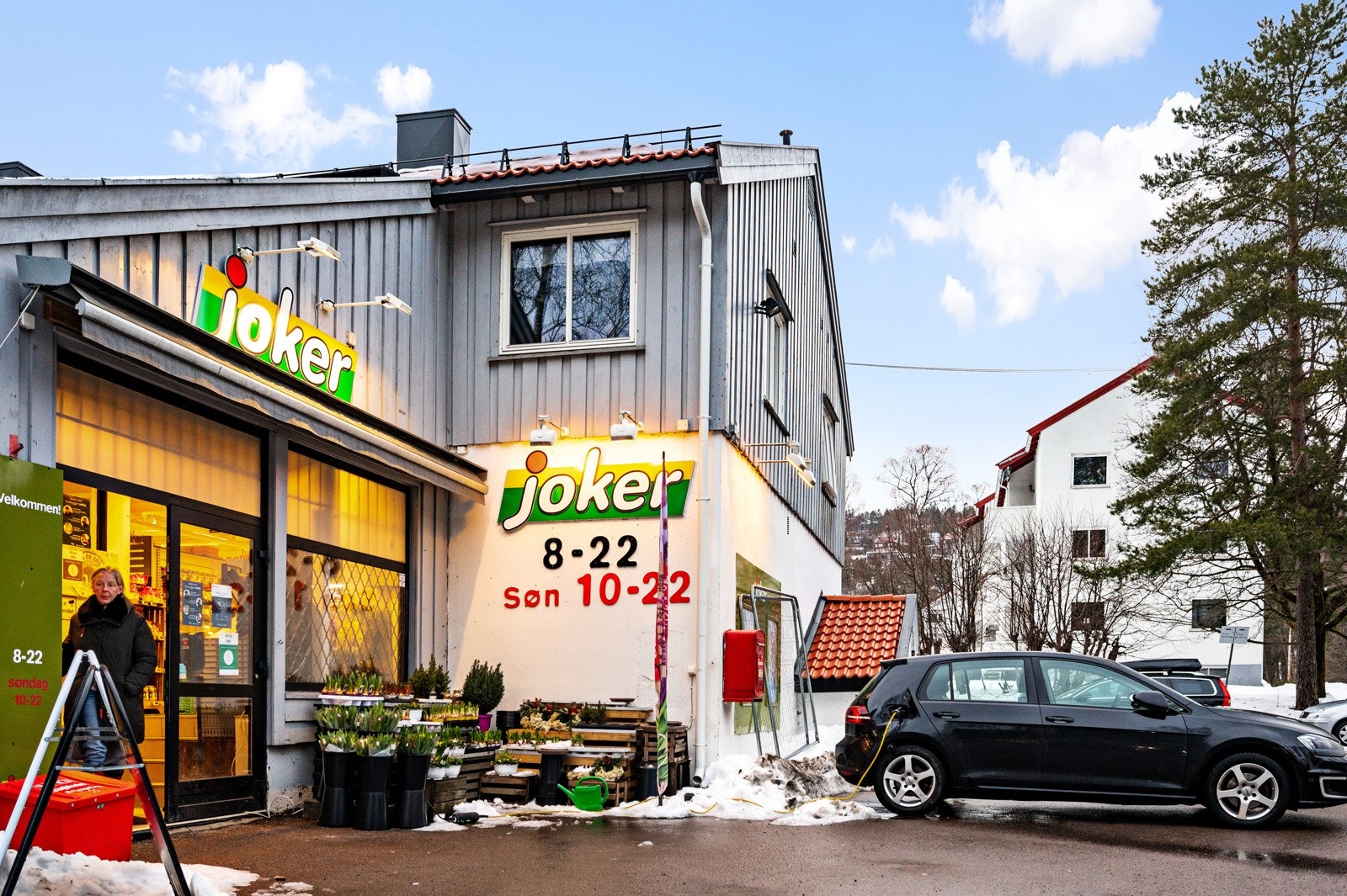 Kort vei til daglivarebutikken Joker Holmenhavna. Galleribilde