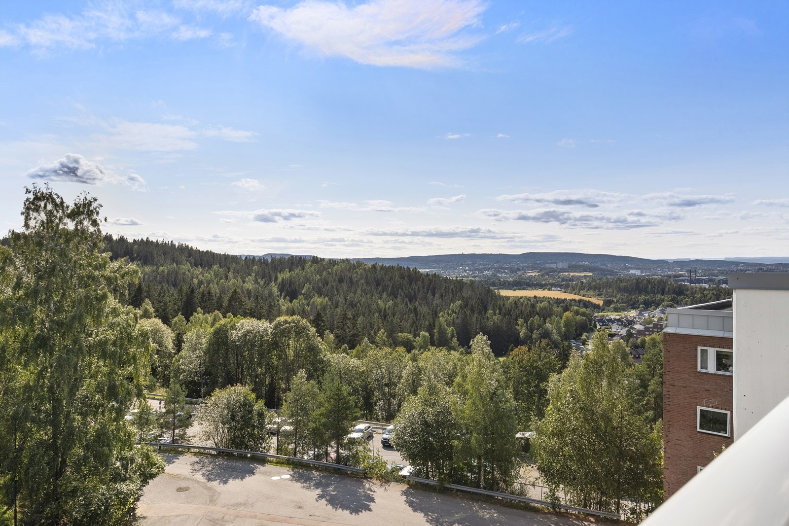 Utsikten fra balkongen Galleribilde