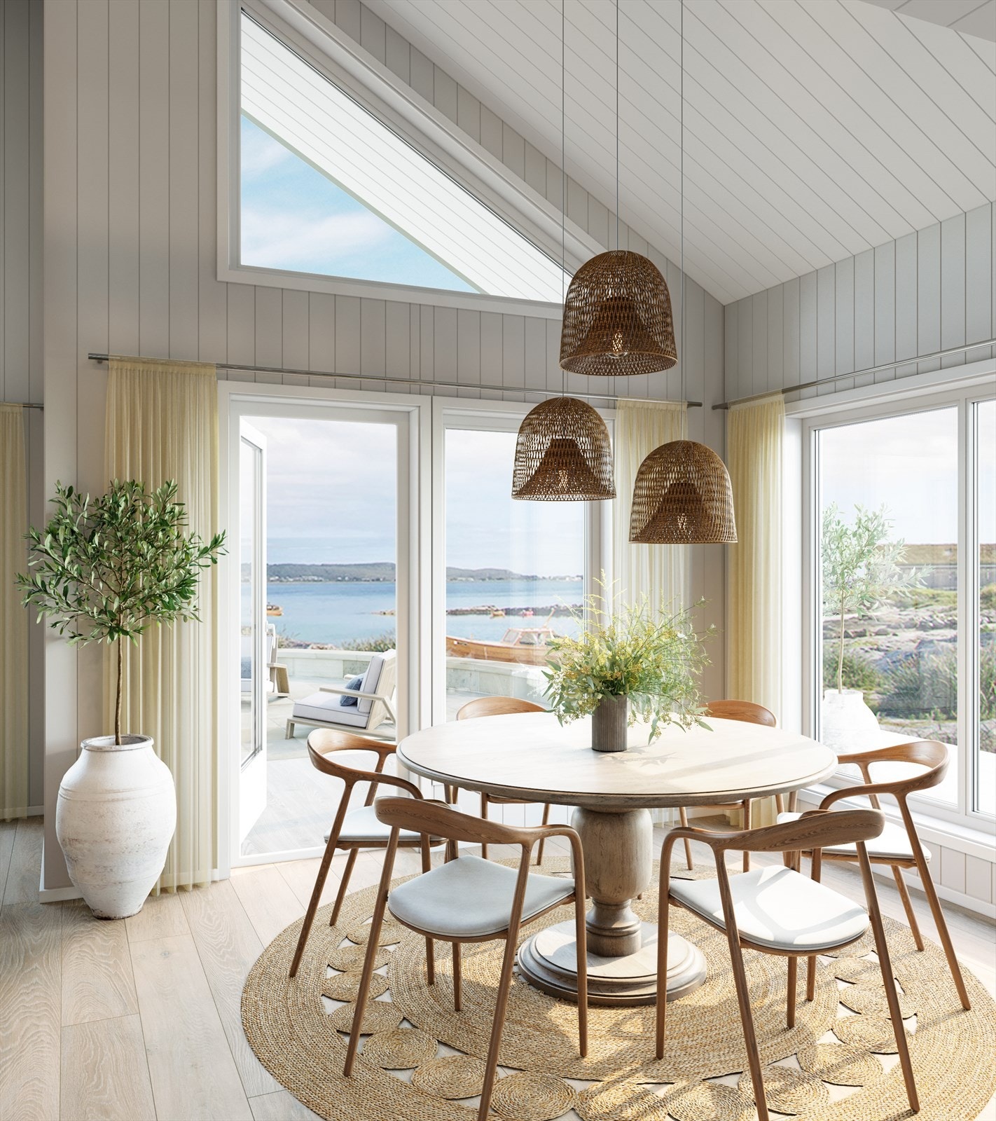 Horisonten 77 spiseplass - illustrasjon fra presentert hytte Galleribilde