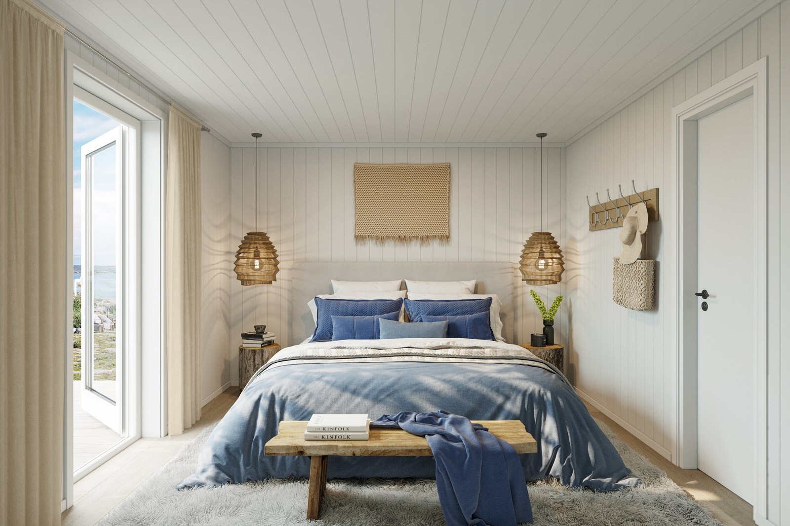 Horisonten soverom - illustrasjon fra presentert hytte Galleribilde