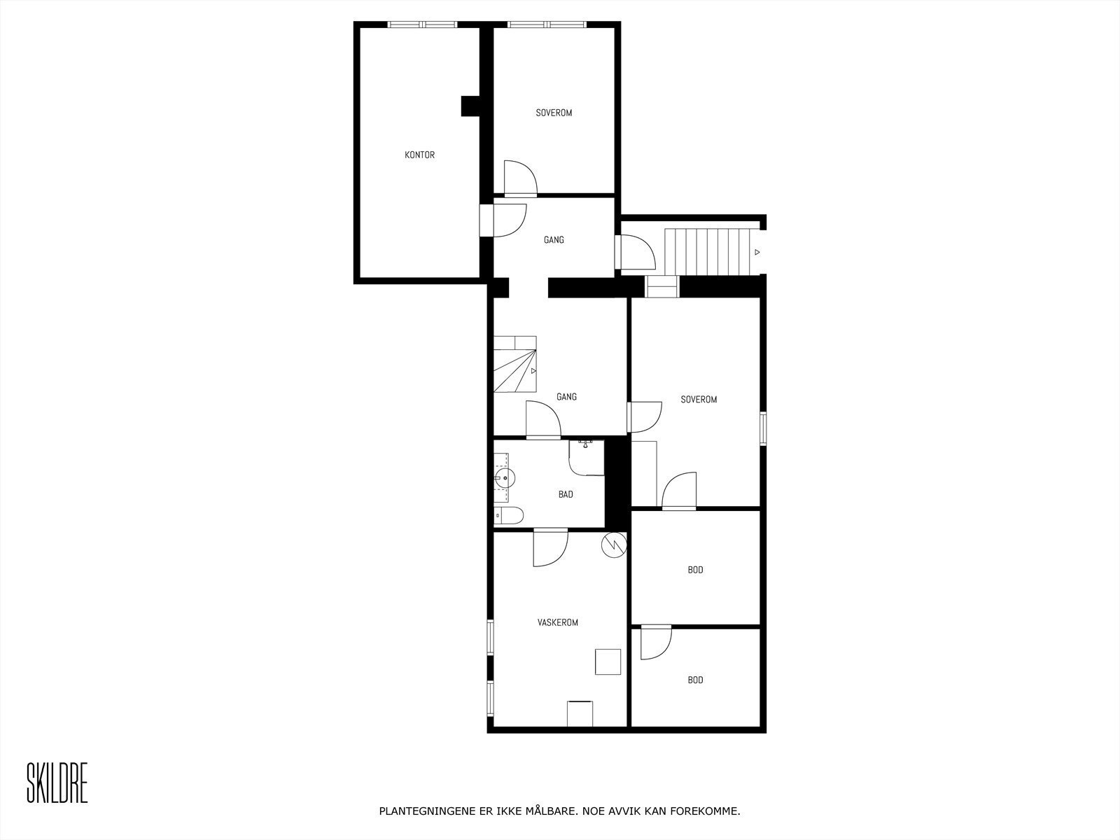 Plantegning kjeller. Galleribilde