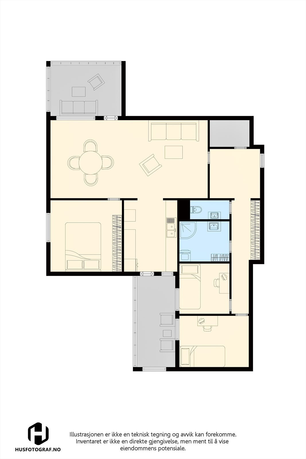 Plantegning Galleribilde