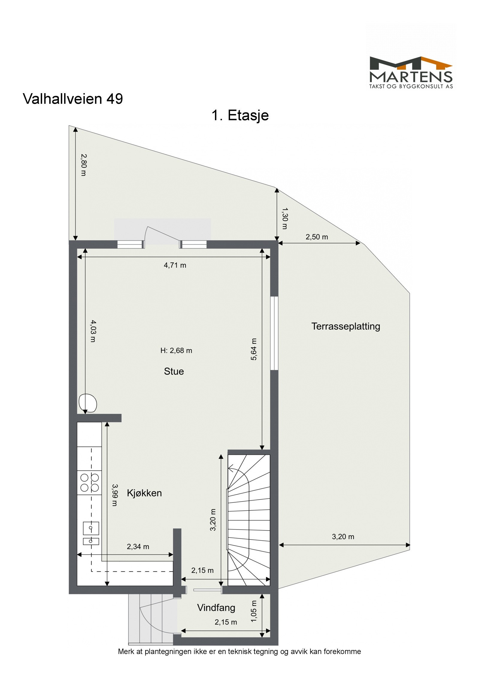 Plantegning 1. etasje. Galleribilde