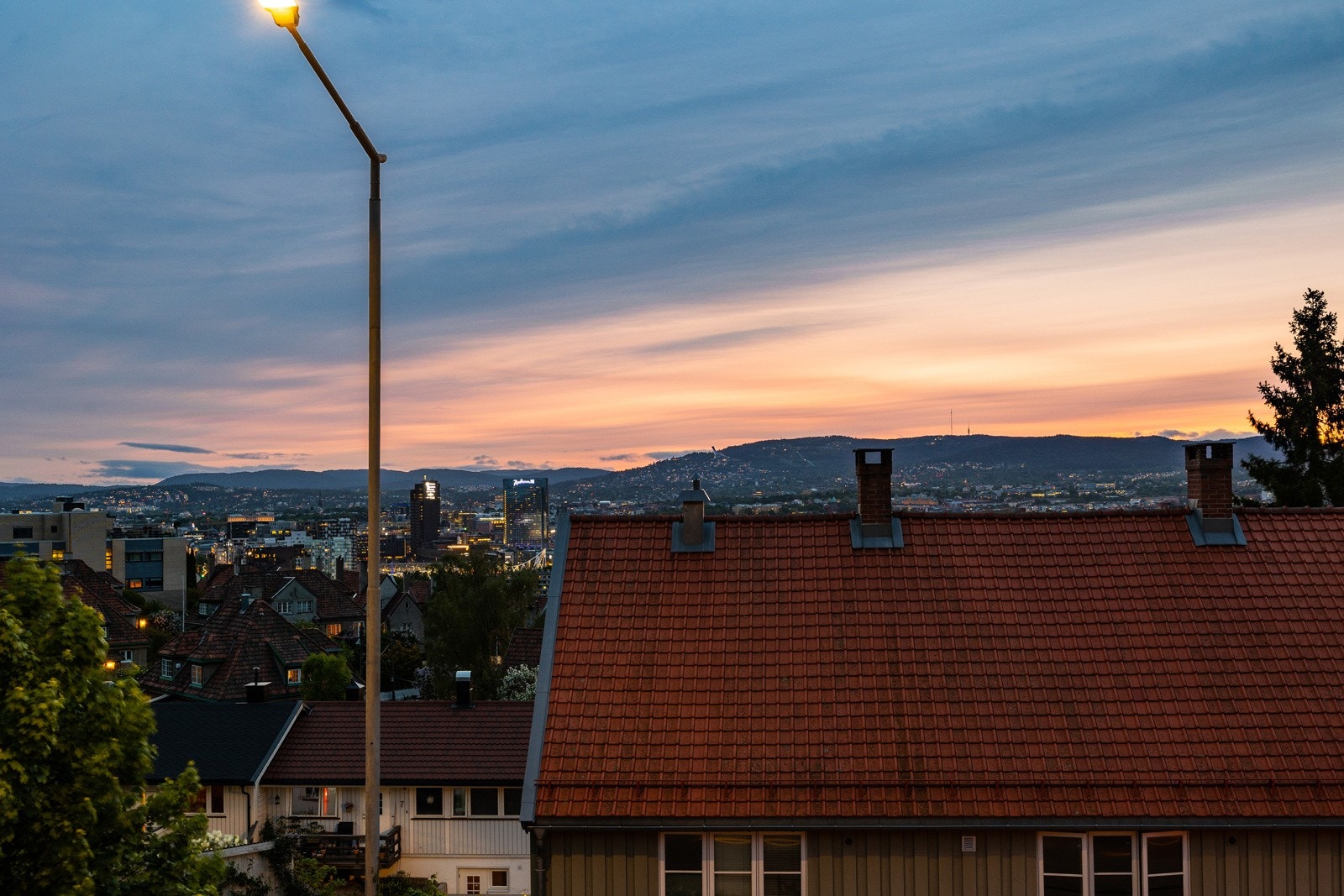 Nydelig kveldsutsikt fra 2. etasje. Galleribilde