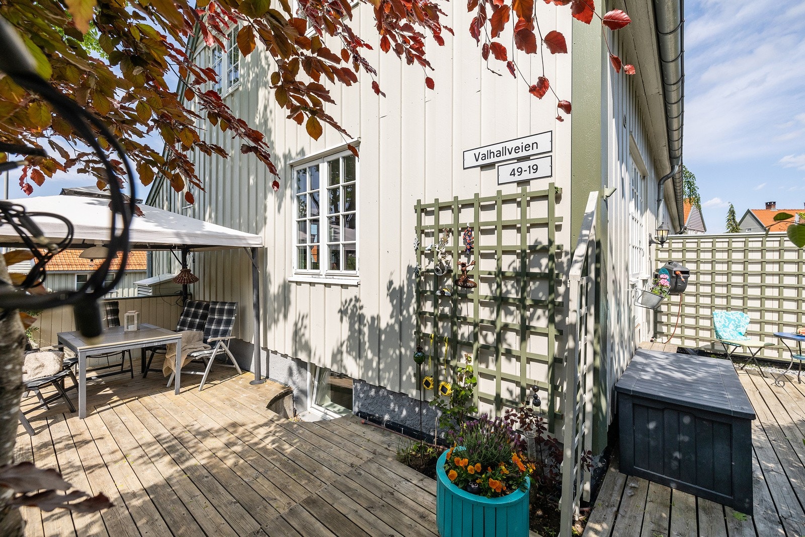 Terrassen er meget romslig. Galleribilde