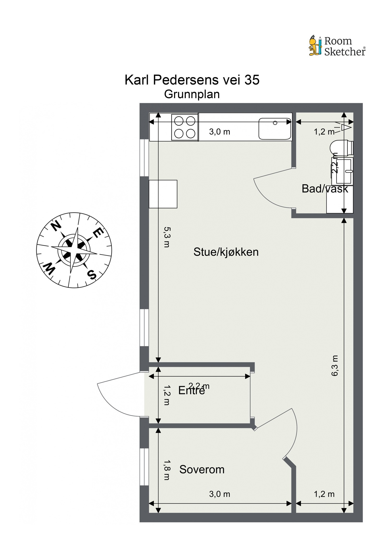 Plantegning - Grunnplan Galleribilde