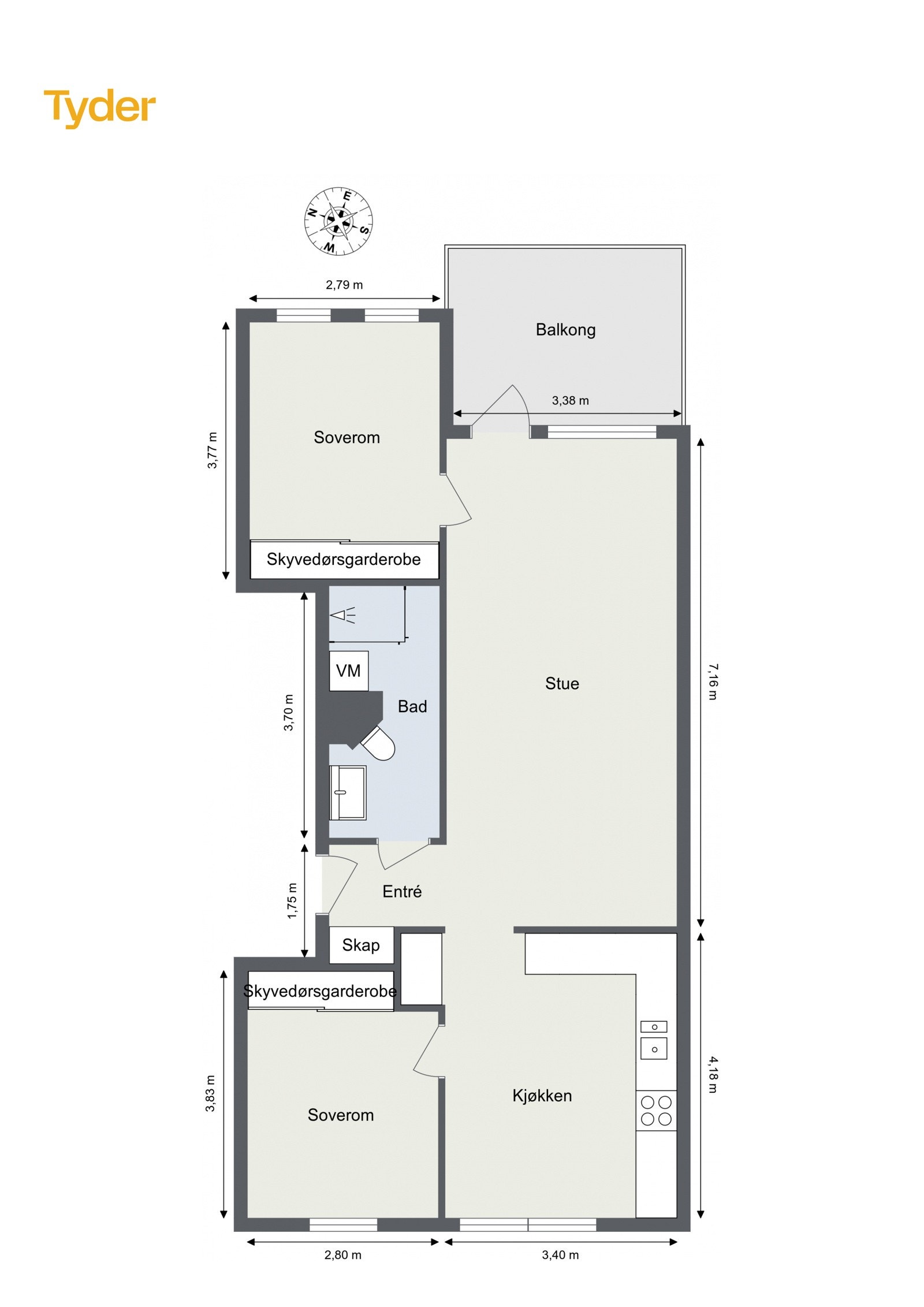 Plantegning Galleribilde