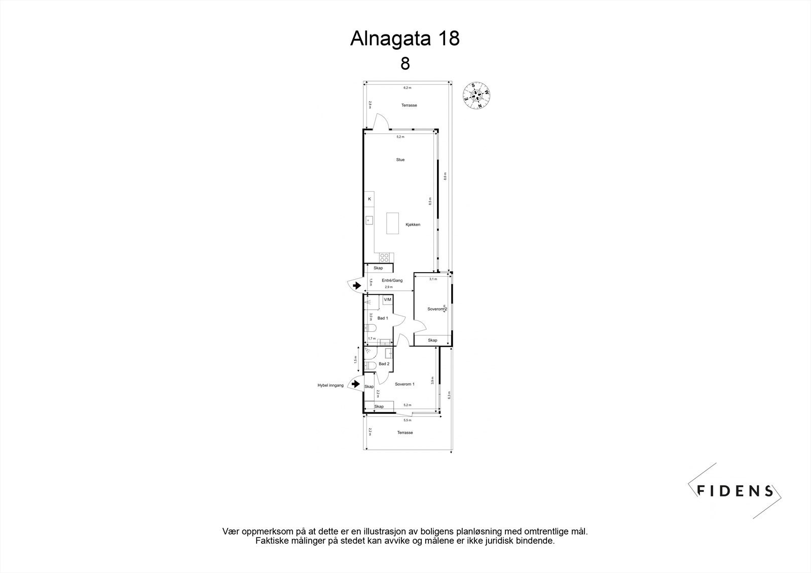 Plantegning Galleribilde