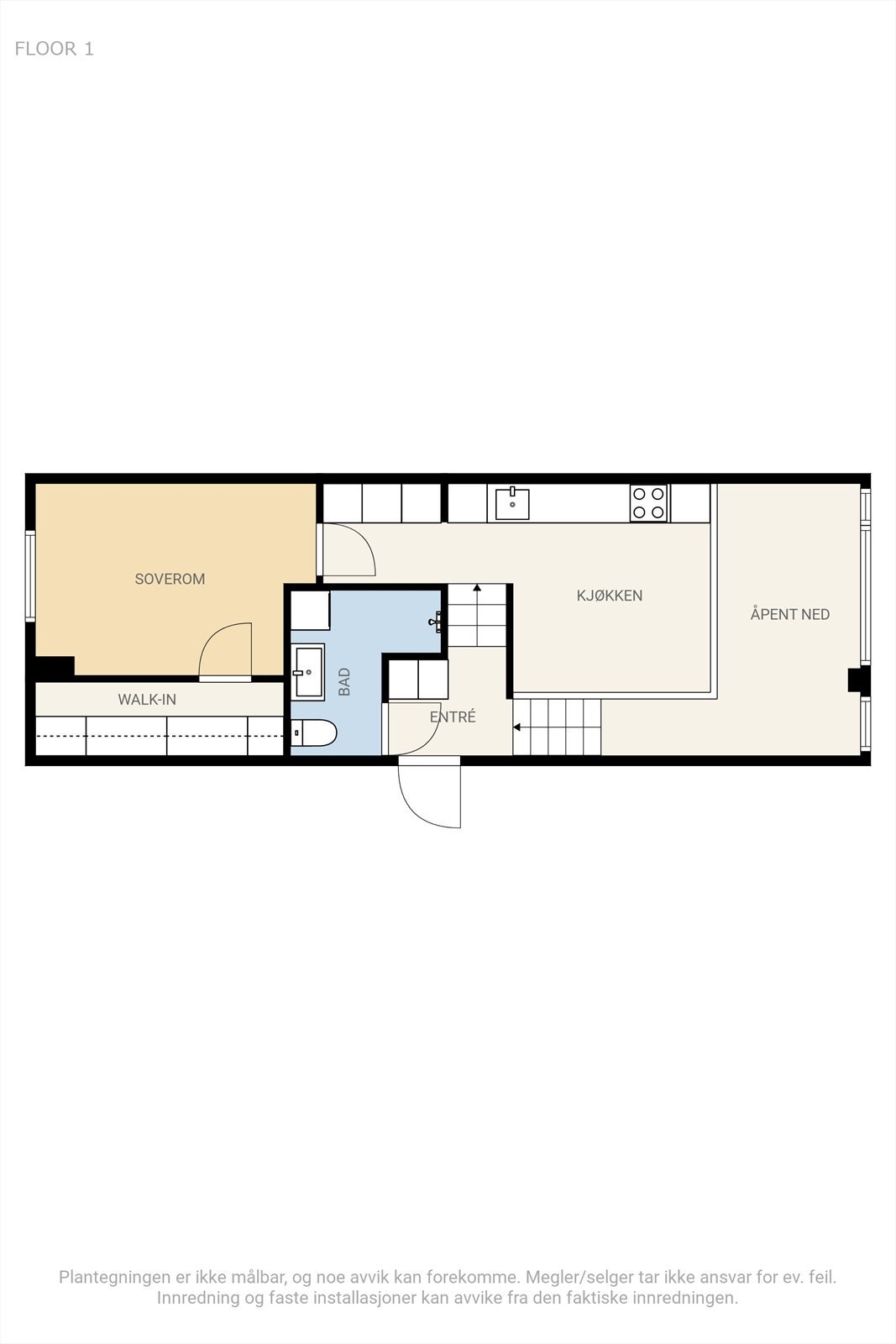 Leilighetens 2. plan Galleribilde