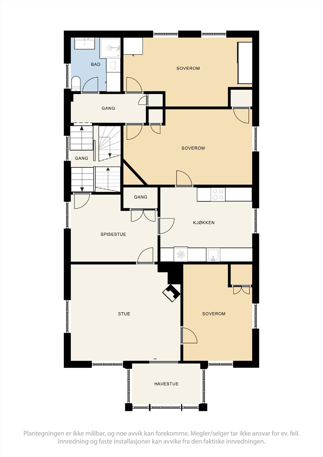 Plantegning andre etasje Galleribilde