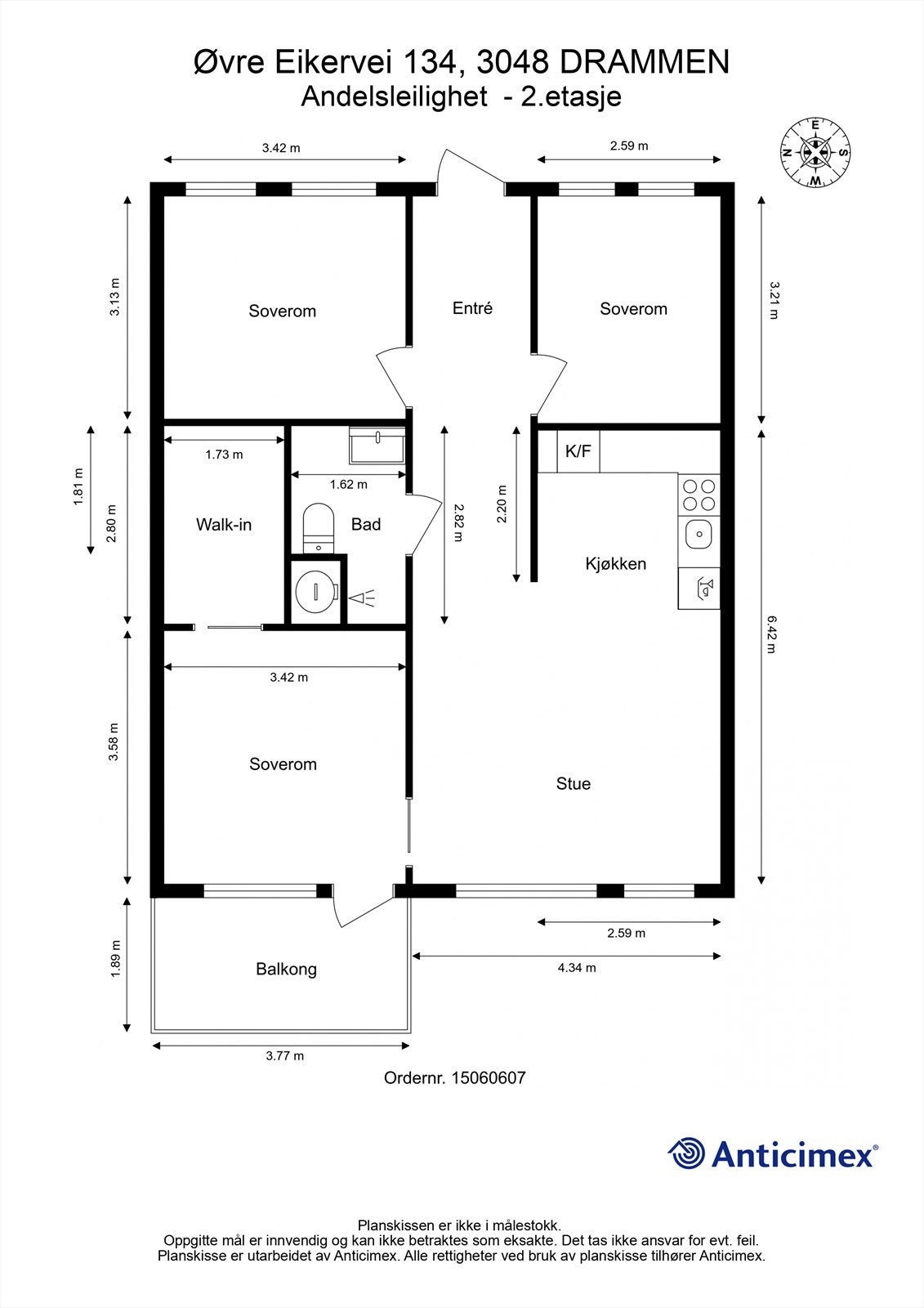 Plantegning 2. etasje Galleribilde