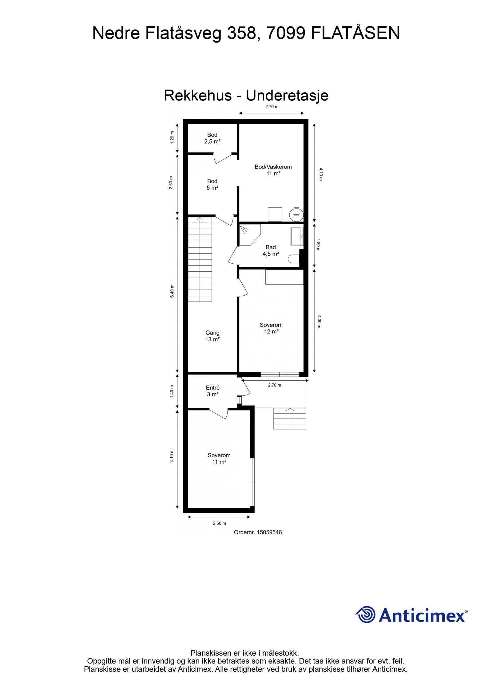 Plantegning underetasje Galleribilde