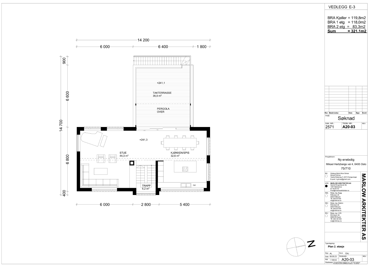 Plantegning 2. etasje. Galleribilde
