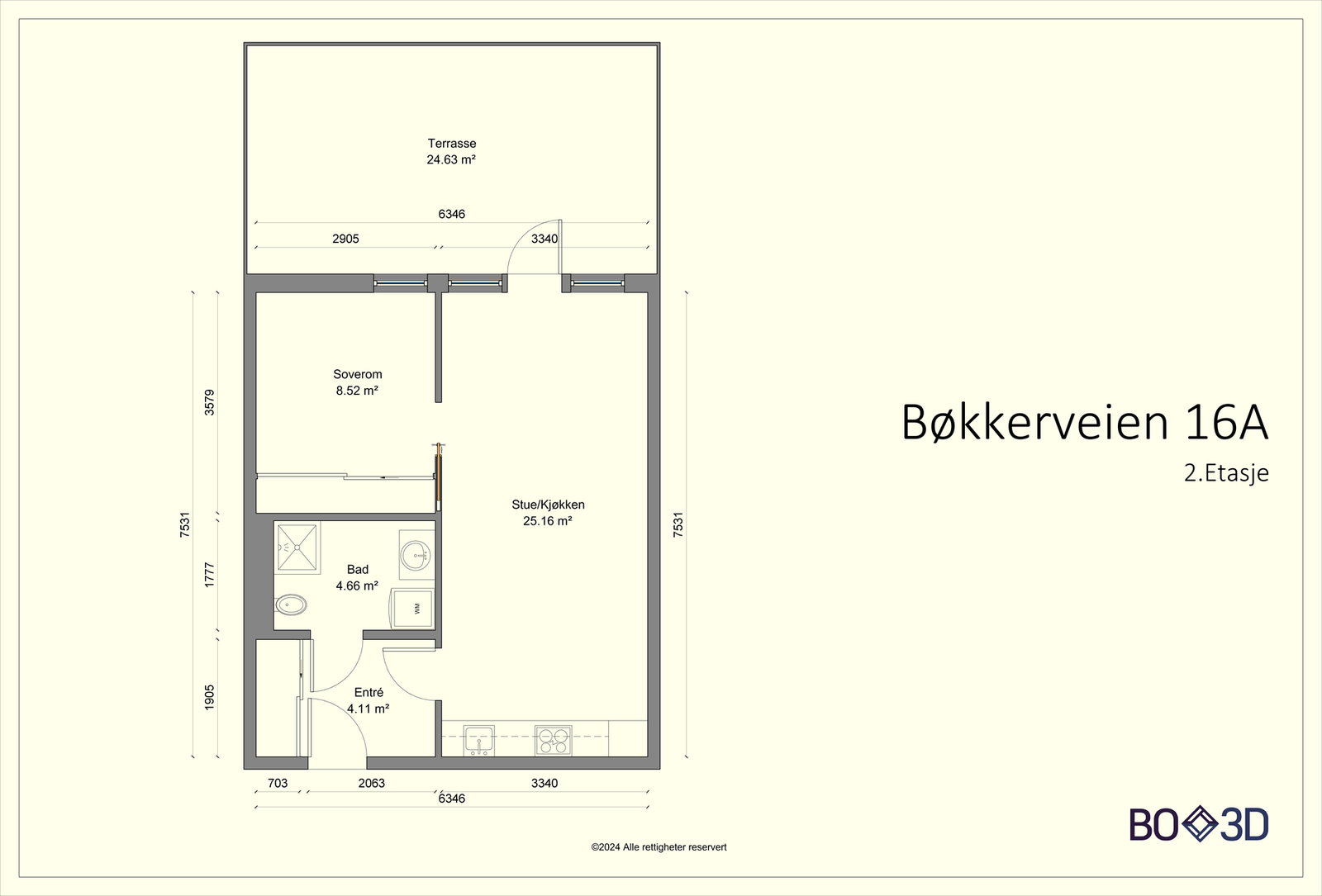 Plantegning. Galleribilde