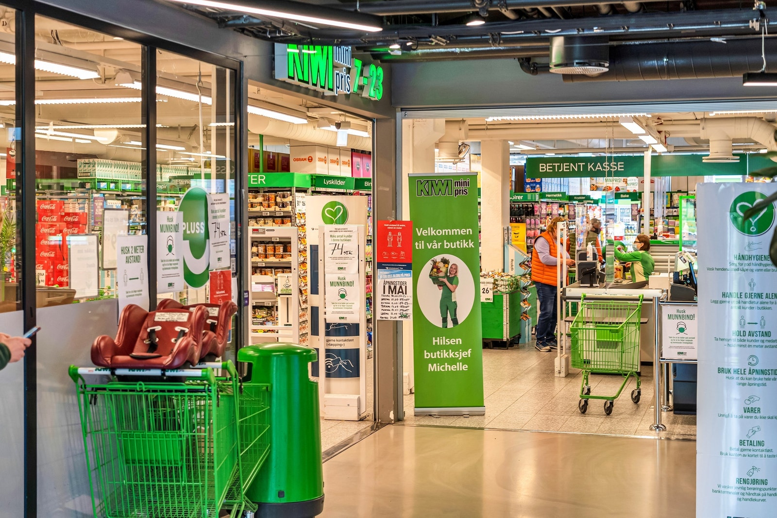 Kun en liten rusletur til flere treningssentre og butikker som Kiwi, Rema 1000, Coop Extra og Mega! Galleribilde